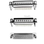 Đầu Nối DB25 Đầu Đực Mạ Vàng Chân Thẳng Hàn PCB